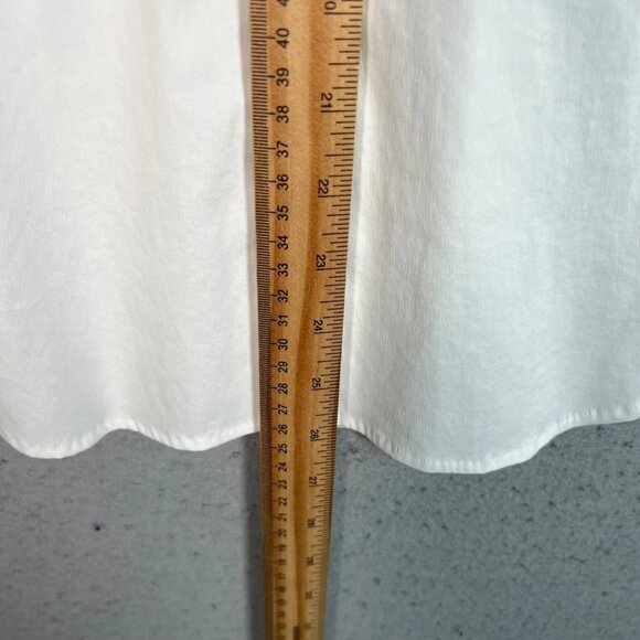 Uniqlo Womens Size XS White Long Sleeve Button-Up Shirt Cotton Blend - Picture 4 of 10